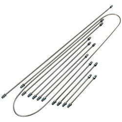 Brake Hard Line Kit, Stainless, all Super Beetle….#89-0714-0