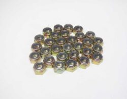 8mm Nylock Nuts, Gold Zinc...#95-0012-0