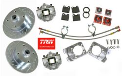 Disc Brake Conversion, TRW, Drilled & Slotted, Front, All Super....#87-0988V